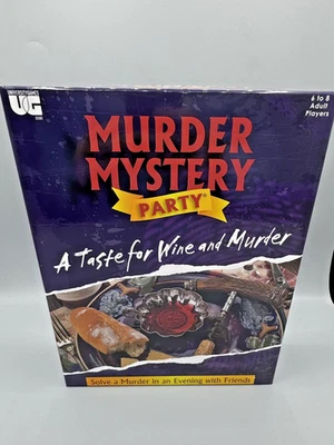 Murder Mystery Party Game: A Taste for Wine and Murder by UG -NEW 6 to 8 Players - Image 1 of 4