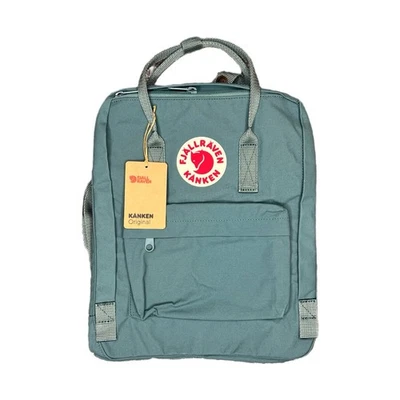 Bolso Mochila Clásico Fjallraven Kanken Verde Escarcha 23510 664 NUEVO Foto 1 de 4