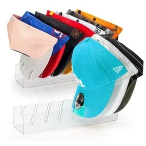 Hat Stand for Baseball Caps Display and Organizer, No Install Acrylic Hat - Picture 1 of 7