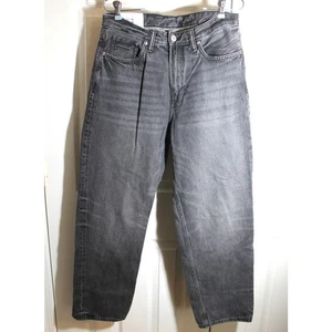 H & M Men's Black Loose Ample Barrel Leg Jeans sz 32 x 30 - Picture 1 of 3