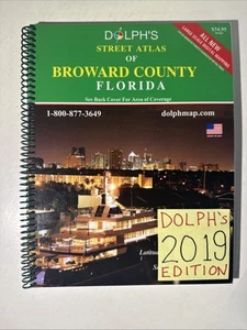 Broward County Florida Street Atlas 2019 Dolph Map Fort Lauderdale FL Guide - Picture 1 of 17
