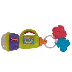 Playskool Flashlight Toy Hasbro Monkey Keychain Light Up Sound Baby 2002 -tested - Picture 1 of 5