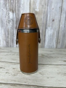 JAMES BUCHANAN FRASCO DE ACERO INOXIDABLE CONTENEDOR DE VIAJE DE 8 OZ CON SOPORTE MARRÓN - Imagen 1 de 7