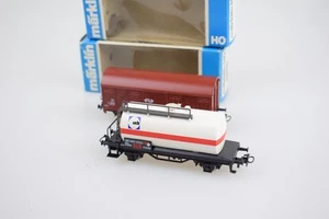 2x wagon citerne h0 Marklin 4402, 4440 88715 Cargo UCB NS, NMBS - Photo 1/12