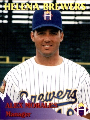 1995 Helena Brewers Team Issue #18 Alex Morales Santa Clara Cuba Baseball Card - Image 1 of 2