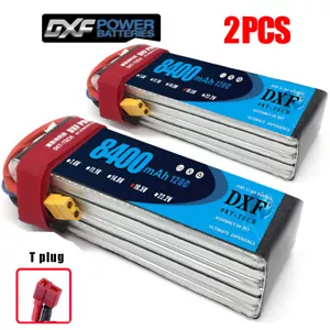 DXF 2PCS 5S 8400mAh Lipo Battery 18.5V 120C DEANS/T RC Lipo Battery Boat Truck - Imagen 1 de 9