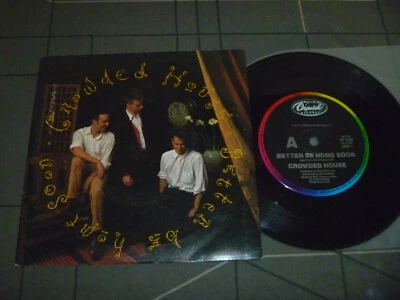 Crowded House ‎– Better Be Home Soon  Original 1988 Australian release 7" vinyl - Image 1 of 4