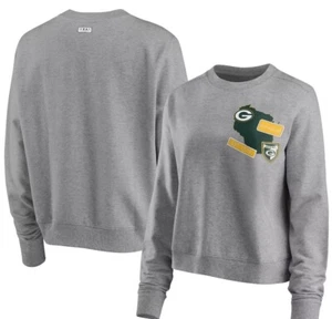 Women's Green Bay Packers Patch Work Sweatshirt Size Large  - Picture 1 of 1