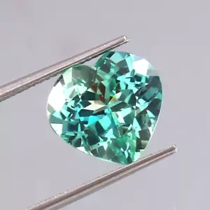 Pietra preziosa sciolta cuore zaffiro taglio cuore zaffiro naturale impeccabile 40 carati - Foto 1 di 5