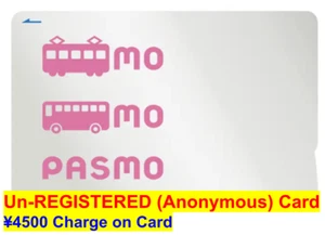 ¥4500 Pre-Charged New Tokyo Metro Anonymous Blank Pasmo Transportation IC Card - Picture 1 of 6