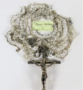 WEDDING LASSO CRYSTAL SILVER METAL CROSS LAZO DE BODA CRISTAL GLASS Bridal BODA - Picture 1 of 11