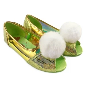 Disney Store Mädchen Tinker Glocke Bommel Schuhe Kostüm Zubehör Peter Pan NEU - Bild 1 von 3