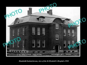 OLD 8x6 HISTORIC PHOTO OF HUMBOLDT SASKATCHEWAN St ELIZABETH HOSPITAL c1920 - Imagen 1 de 1