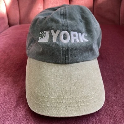 Gorra de Béisbol YORK Logo Bordada Verde - Ajustable Retro Marca Halcón Sombrero Foto 1 de 4