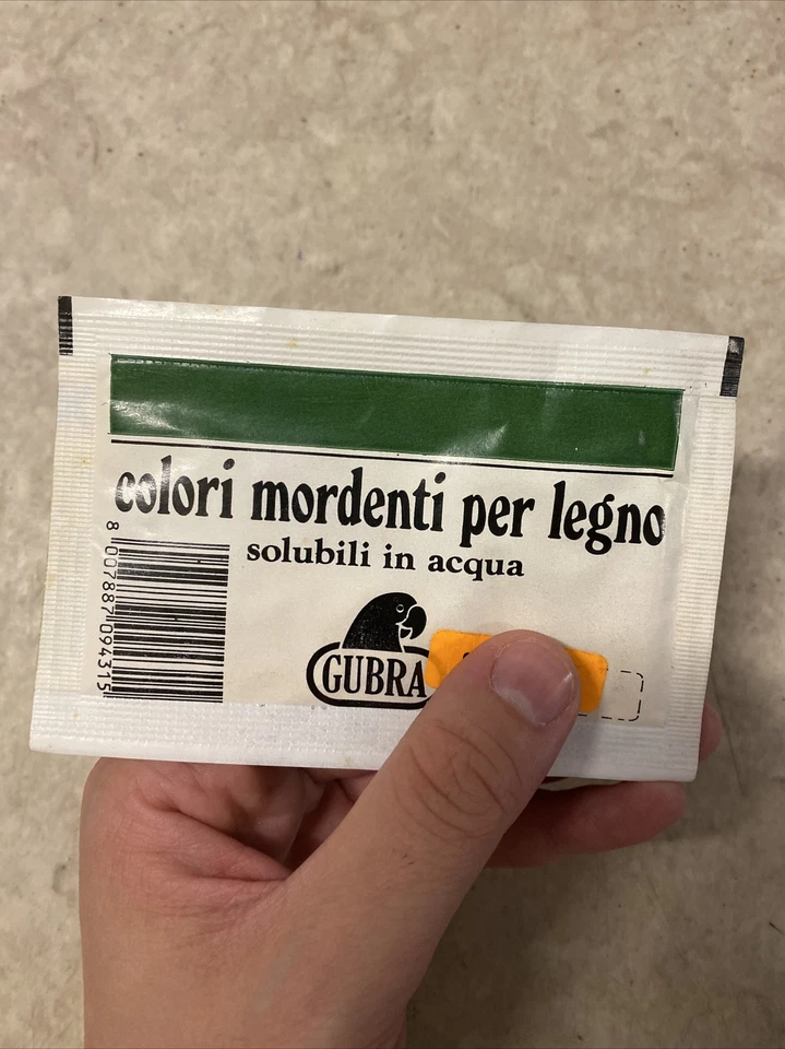Mordente Per Legno Colorato Ad Acqua Verde Viola Blu Verde Scuro Oliva - Immagine 1 di 2