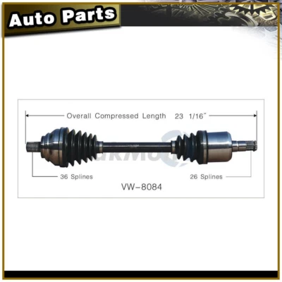 Conjunto de eje articulado CV conductor delantero izquierdo para Golf Jetta automático Foto 1 de 3