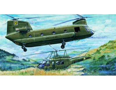 Trumpeter 05104 CH-47A Chinook Elicottero Plastica Kit 1/35 Scala - Courier Post - Immagine 1 di 4
