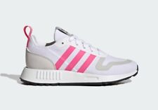 Women's Adidas Originals Multix J Sneakers White Pink Shoe Size 5, GX4229.