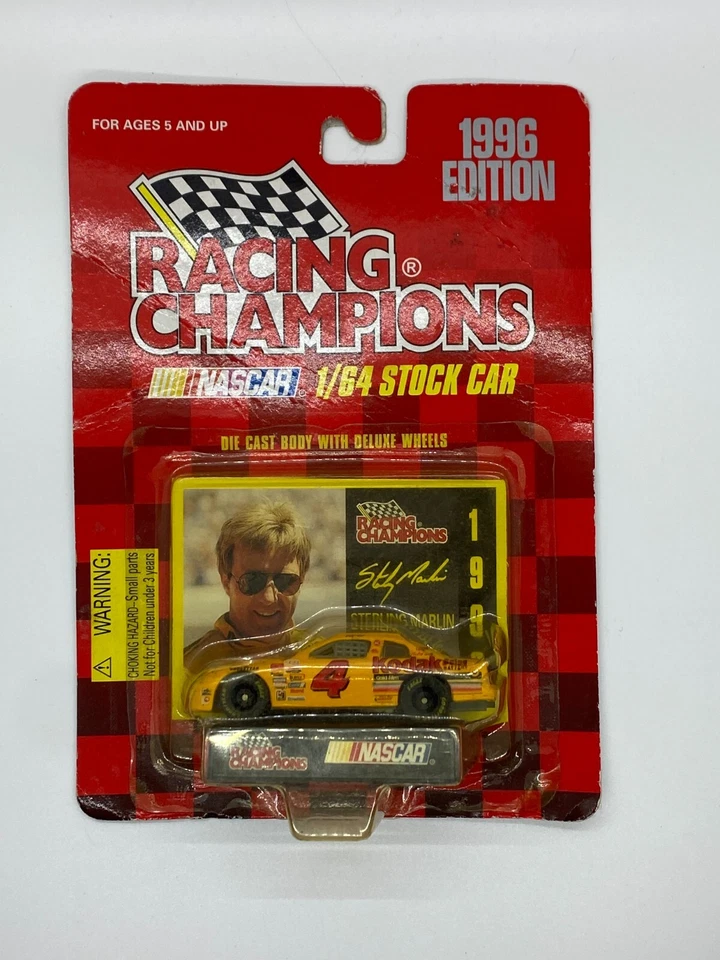 Coche fundido a presión Sterling Marlin 1996 Racing Champions 1:64 #4 Sterling Marlin Kodak Foto 1 de 2