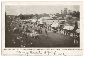 Desfile Industrial 4 de julio de 1906 en Arlington SD 1906 - Imagen 1 de 1