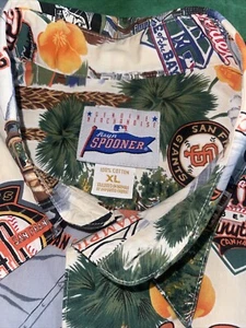 vintage rare san fransisco giants reyn spooner hawaiian shirt XL - Imagen 1 de 2