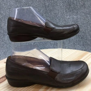 Natural Soul Shoes Womens 9 M Carryon Casual Slip On Loafer Flats Brown Leather - Picture 1 of 17