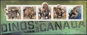 Canada Stamps, Souvenir Sheet of 5 , Dinos of Canada, #2823 MNH - Picture 1 of 1