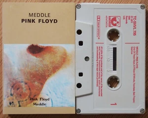 PINK FLOYD - MEDDLE (HARVEST TCSHVL795) 1980s UK CASSETTE REISSUE RED TEXT PROG - Picture 1 of 3