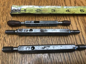 3 Thread Plug Gages C12- .2175-.2201,C16- .1889-.1913, C17 .2764-.2794 - Picture 1 of 5