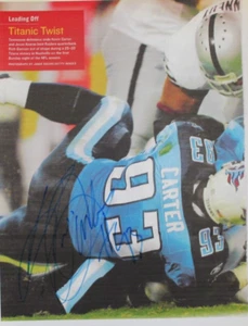 Kevin Carter Tenn Titans Florida Gators Signed Autographed 9x11 Football Photo - Picture 1 of 3