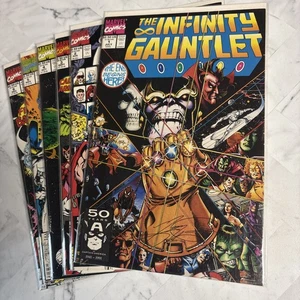 The Infinity Gauntlet #1-6 ALL SIGNED GEORGE PEREZ (Marvel 1991) FULL SET! Nice! - Foto 1 di 24