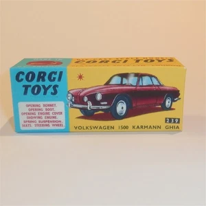 Corgi Toys 239 Volkswagen VW 1500 Karmann Ghia Repro Box - Picture 1 of 5
