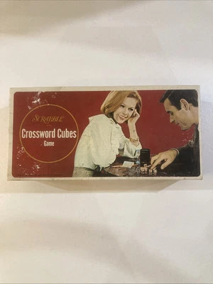 1968 Selchow & Righter Scrabble Crossword Cubes Game Complete Vintage - Image 1 of 4