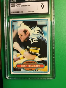 1980 topps # 200 terry bradshaw cgc 9 - Picture 1 of 7