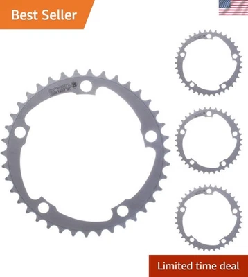 Lightweight 6061-T6 Aluminum Chainrings - Silver, CNC Precision Made - Image 1 of 4