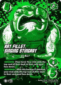 UniVersus Ray Fillet, Singing Stingray TMNT01 231/186 Alternate Art Secret Rare - Picture 1 of 1
