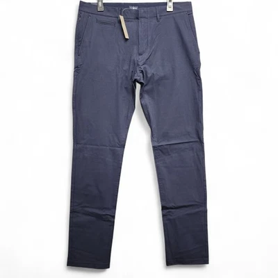 J. Crew 484 Tech Pants Mens 34x34 Slim Fit Navy Blue Stretch Cotton Nylon NEW - Image 1 of 4