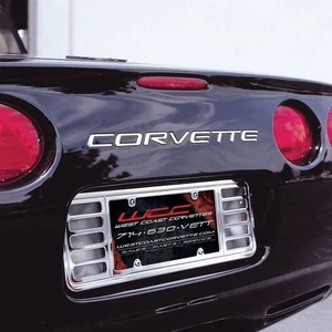 Corvette License Plate Frame Billet Chrome : C5 & Z06 - Picture 1 of 1