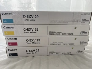 Toner original Canon C-EXV 29, jaune magenta noir cyan C5030 C5035 C5235 C5240 - Photo 1/5