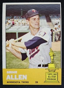 1963 Topps #427 Bernie Allen Minnesota Twins RC All-Star Rookie - EX-NRMT - Foto 1 di 2