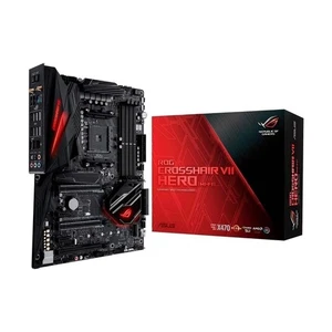 ASUS ROG Crosshair VII Hero Wi-Fi Gaming Motherboard X470 AM4 ATX RGB - Picture 1 of 7