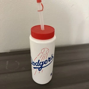OLD School Vintage MLB Los Angeles Dodgers Plastic Water Bottle Souvenir - Picture 1 of 3