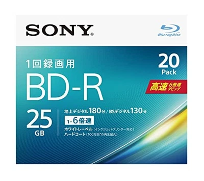 Disco Blu-ray Sony BD-R 25 GB aproximadamente 3 horas de digital terrestre Foto 1 de 4