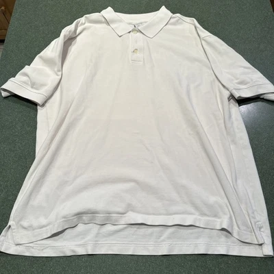 Vintage Gap Blank White Polo T Shirt Men’s XL 100% Cotton - Image 1 of 2