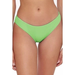 Parte inferior de bikini Becca By Rebecca Virtue línea fina lengüeta lateral mediana en verde $54 - Imagen 1 de 4