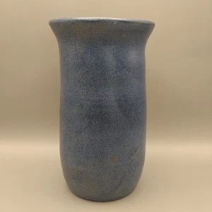 Vintage Handmade Studio Art Pottery Blue Stoneware Vase Signed by Richard Bird - Picture 1 of 7