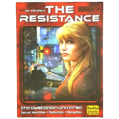 THE RESISTANCE Card Game of Secret Identities Deduction Deceit 5-10 Players NEW - Image 1 of 4