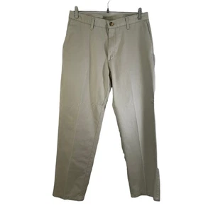 LEE Mens Flat Front Chino Pant Trouser Mid Rise Khaki 32x30 Workwear Comfort  - Picture 1 of 9