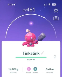 Pokemon Go Tinkatink - Normal (Not Shiny) - Picture 1 of 1