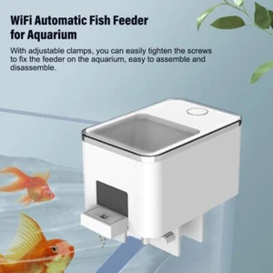 Alimentador automático de sincronización inteligente WiFi 100/250/350 ml alimentador de peces APP con D2P3 - Imagen 1 de 16